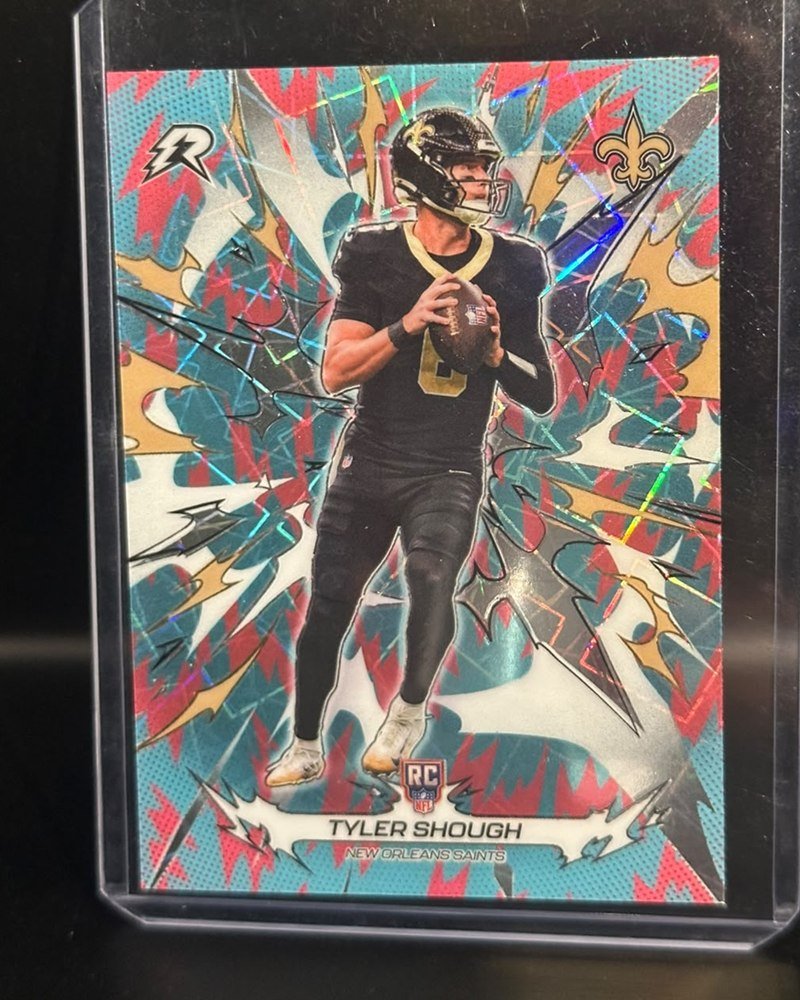 Saints · Topps Resurgence 2025 #163, rookie, paralelo Sky Blue & Pink