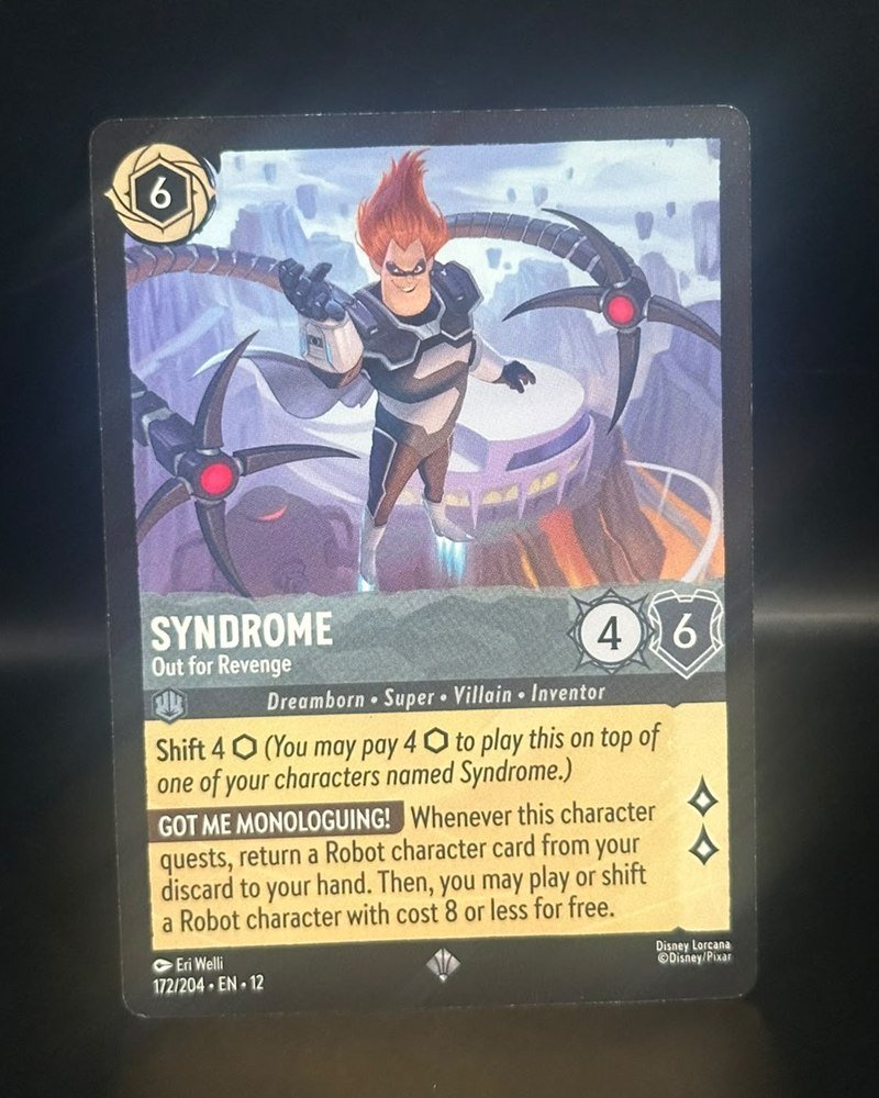 Disney Lorcana · Wilds Unknown 172/204, Super Rare. Sin funda