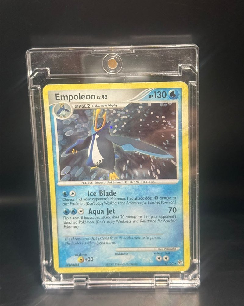 Diamond & Pearl 4/130, Holo Rare. Incluye estuche magnético de protección 100pt
