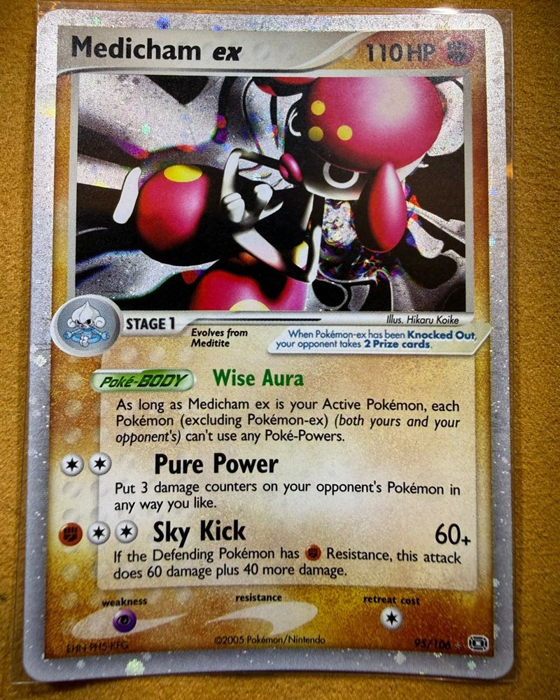 EX Emerald 95/106, Ultra Rare ex. Carta restaurada: limpiada y arreglada