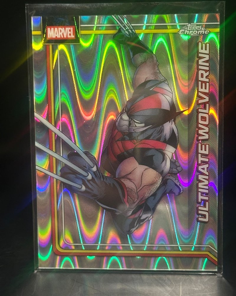 Topps Chrome Marvel Comics 2026 #184, paralelo refractor de ondas